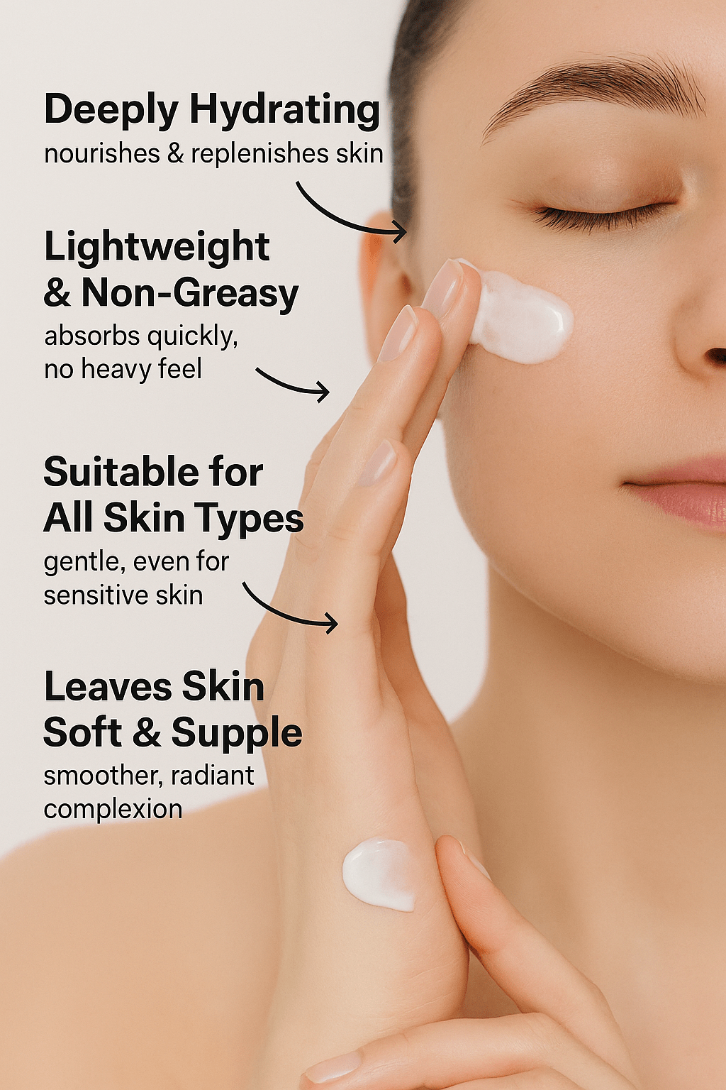 345 Hydrating Face Cream – Hyaluronic Acid & Niacinamide - Glowtechhaven