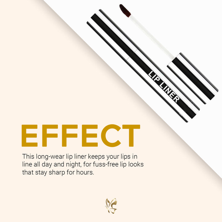 Plumping Lip Liner - Long-Lasting Waterproof Lip Pencil with Hyaluronic Acid & Vitamin E