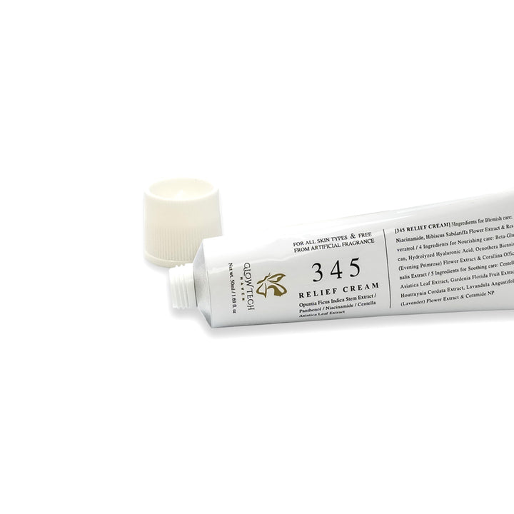 345 Relief Cream – Barrier Repair Face Moisturizer with Niacinamide (B3) & Hyaluronic Acid – Helps Calm Acne, Redness & Dark Spots – Lightweight Hydrating Cream for Sensitive Skin – GlowTechHaven